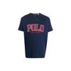 Polo FW22 Letter Logo Printed Crew Neck Short Sleeve T-Shirt Men Tops Dark-Blue 710878616-003