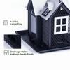 House Shape Hanging Bird Feeder Large Capacity Hummingbird Feeder Wild Bird Feeder  Outdoor Yard