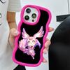 HSR Mem Чехол для мобильного телефона из ТПУ с волнистым краем для iPhone 17 16 15 14 13 12 11 Air Pro Max Plus Цветная крышка