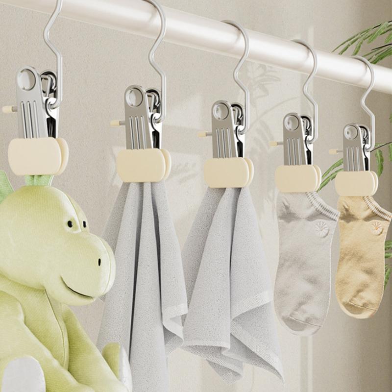 5/10 шт., улучшенный широкий органайзер для одежды в шкафу, не оставляющий следов, прищепки для одежды с крючками, вешалки для сушки брюк и носков