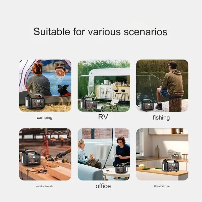 100 Вт портативная солнечная электростанция светодиодный дисплей аккумуляторная батарея питание для кемпинга внешний аккумулятор наружный источник питания для путешествий приключения