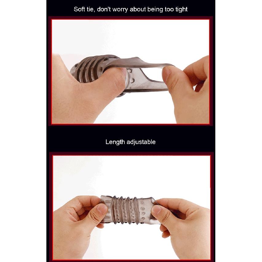 Кольцо на пенис, многоразовое силиконовое кольцо для задержки эякуляции, более сильная эрекция, секс-игрушки, кольцо с насадкой для взрослых, кольцо для члена для мужчин, мужской секс