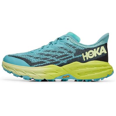 HOKA Speedgoat 5 Coastal Shade Green Glow Женские Кроссовки Синие 1123158-CSGG