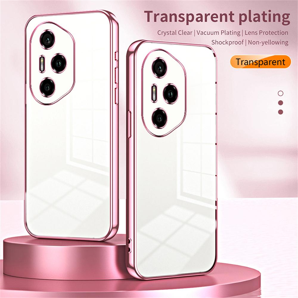 Чехол для Honor 300 Pro с гальванизированной рамкой, мягкая ТПУ накладка для телефона