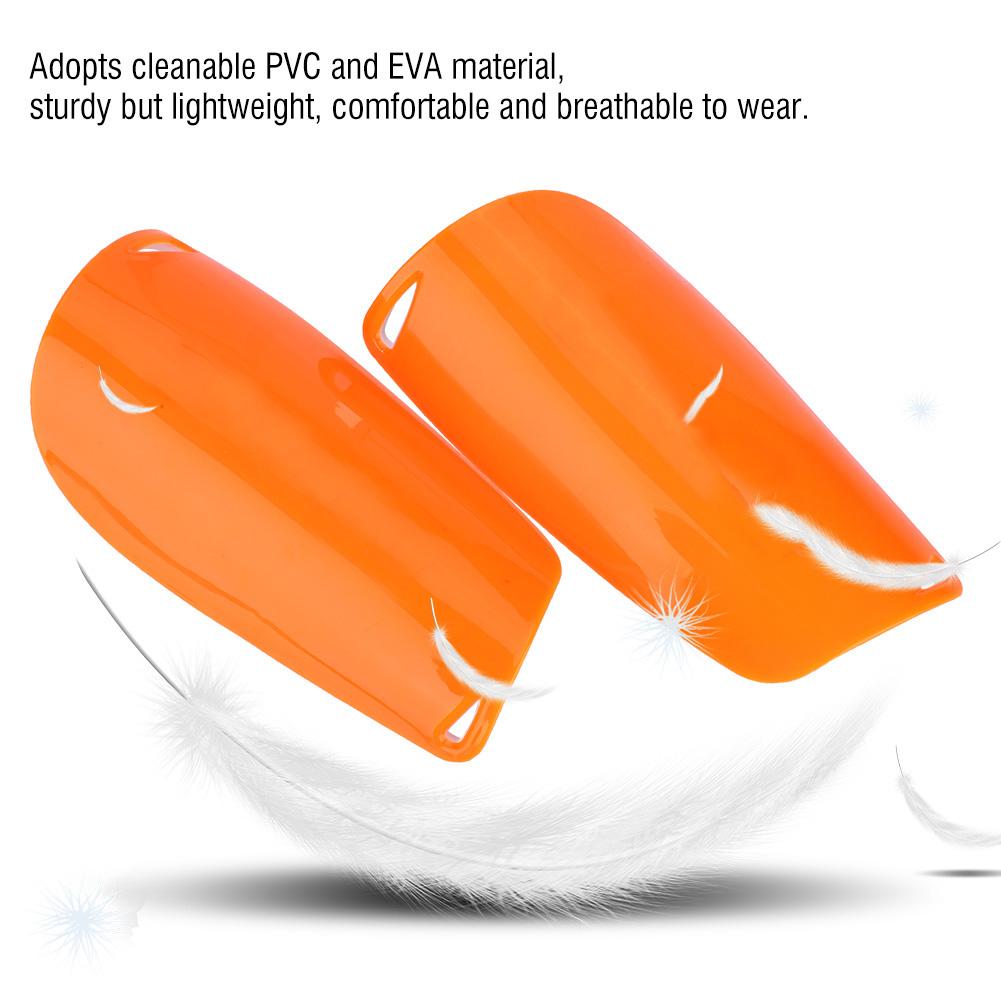 1 пара для взрослых и детей, футбольные спортивные щитки для голени, защита для ног, оранжевый цвет S