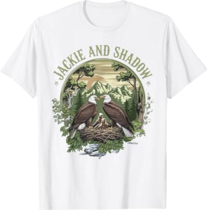 1Vintage Jackie and Shadow Bald Eagle Family Nature Lovers T-Shirt