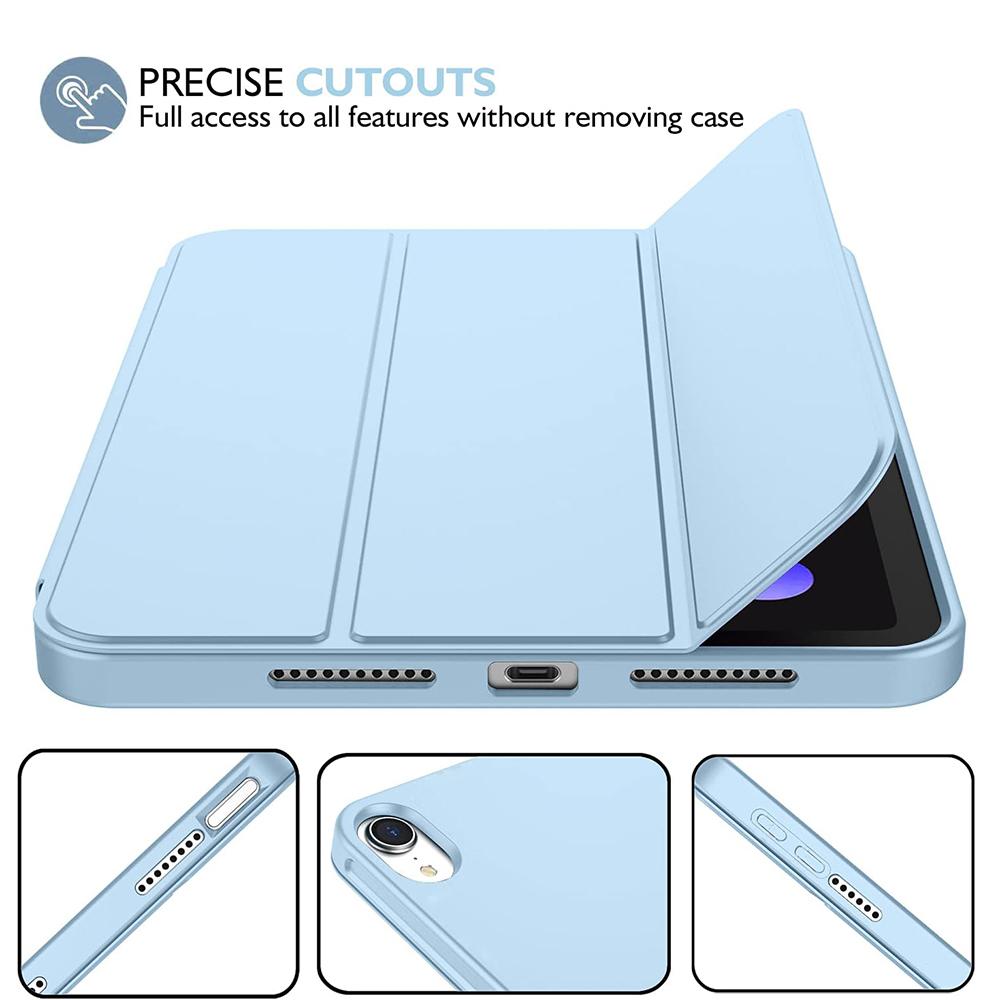 Чехол для iPad Mini 7 A17 Pro, Чехол для iPad Mini 7-го/6-го Поколения / 8,3 Дюйма, Магнитная Обложка-Книжка Smart Cover, Мягкий Чехол