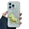 Three-dimensional Glue Phone Case Cartoon Year of The Horse for Apple 17PROMAX High-end Large Hole Fashion Glue Case