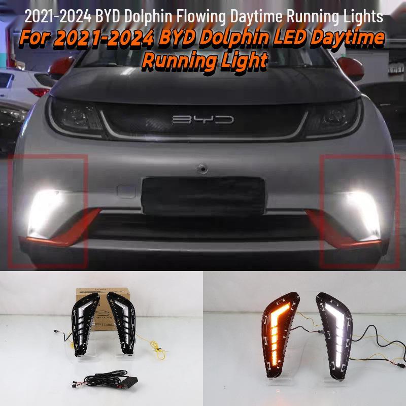 Светодиодные дневные ходовые огни для BYD Dolphin 2021-2024, передний бампер