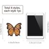 GORGECRAFT 6.3x6.3 4 Styles Spring Butterfly Vinyl Window Clings Non Adhesive Reble Window Decals Stairway Sliding Glass Door Stickers Film to