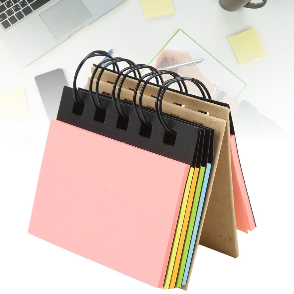 Цветной карманный блокнот с двойной спиралью, выдолбленный, небольшой портативный, для учебы, для заметок, для бизнеса, офиса N