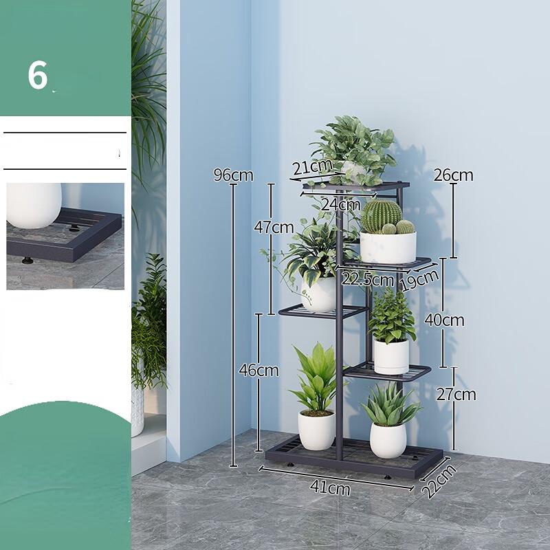 Multi-Tier Wrought Iron Plant Stand