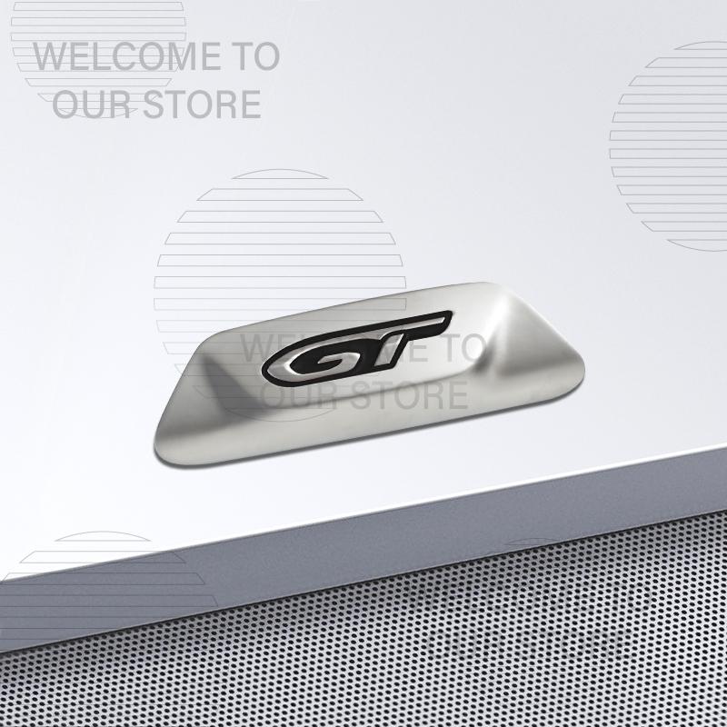 Car Decor Metal GT Emblem 3D Sticker For Peugeot 5008 208 508 4008 3008 GT Line Steering Wheel Badge Decals