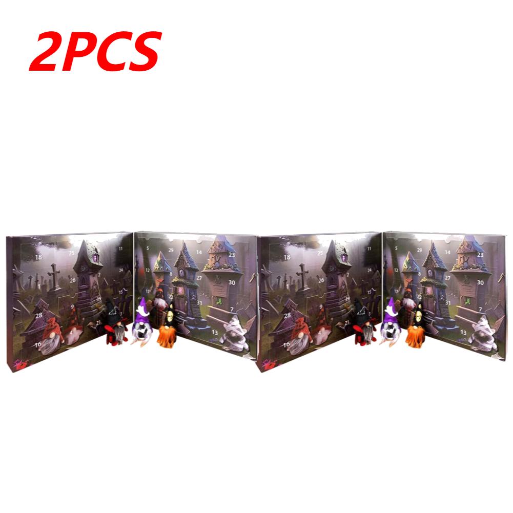 Halloween Advent Calendar Cartoon Gnome Doll Countdown Calendar Props Collectible Tabletop Ornaments Halloween Decoration 2025