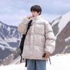 Мужская зимняя одежда из пуха, модный бренд, утолщенная теплая и холодостойкая куртка с хлопковой набивкой и воротником-стойкой