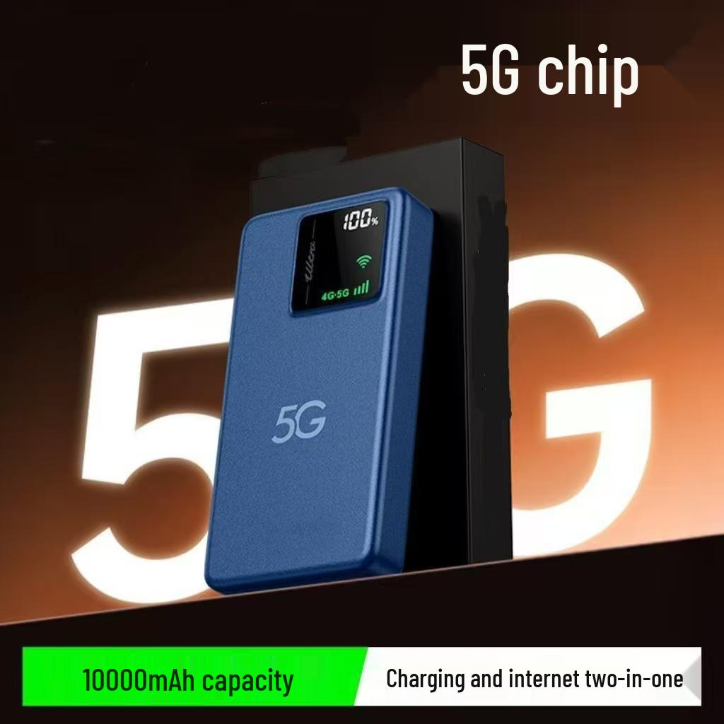 2026 True 5G Portable WiFi: Dual Function Charger & Wireless Router with Full Network Compatibility
