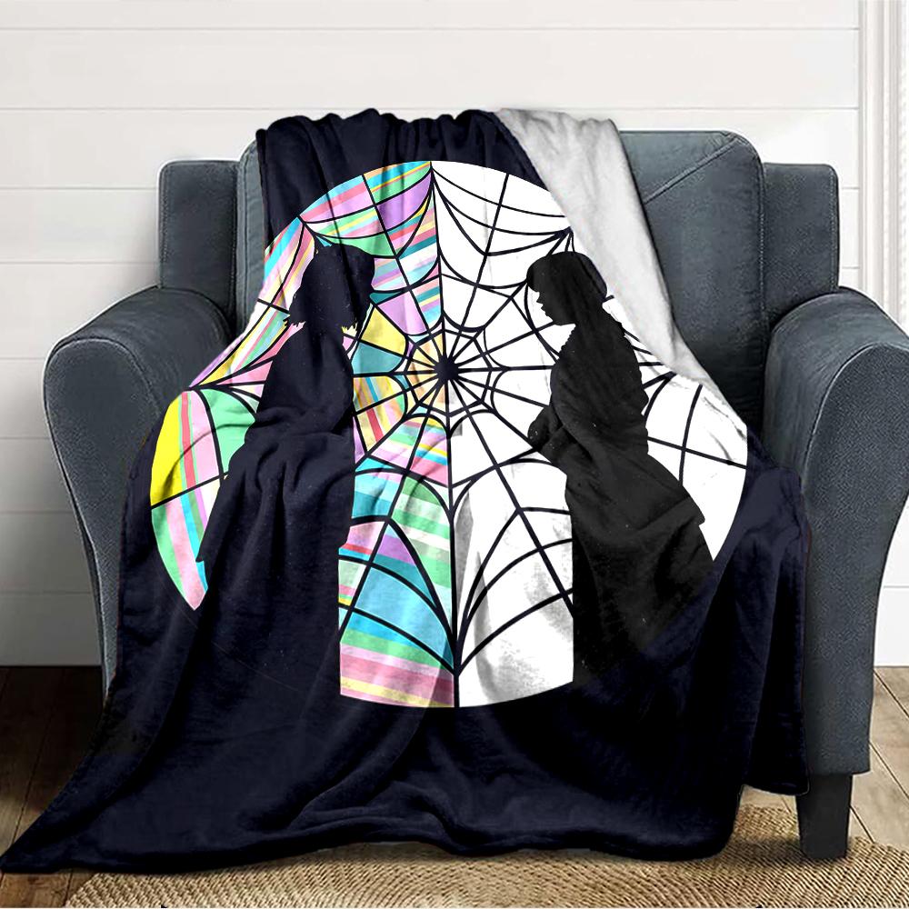 1pc Addams Family Wednesday7 Blanket, Gift, for Men and Women, Soft Blanket, Good for Sofa Bed Couch Travel, Lightweight Flannel Blanket