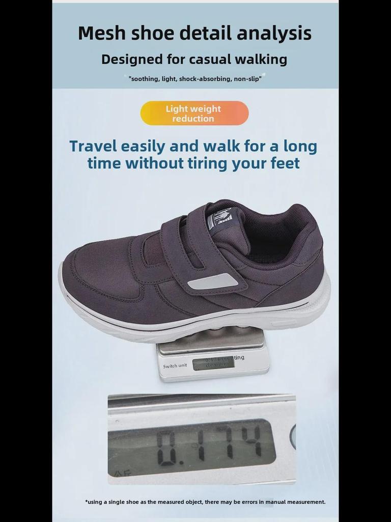 Женские повседневные кроссовки для ходьбы на липучках 2024 года — очень широкие, с мягкой подошвой, идеально подходят для весенне-осеннего сезона.