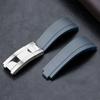 Rubber Watch Strap for Rolex Yacht Daytona Submarine Black Green Water Ghost  Stainless Steel Folding Buckle Wristband Belt 20mm