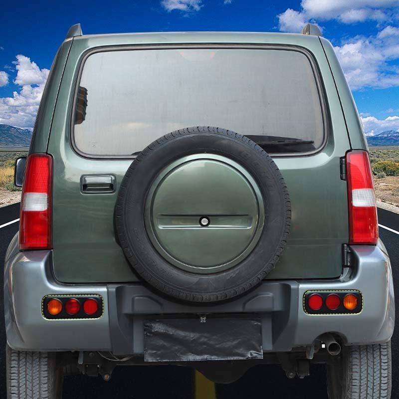 ABS Rear Fog Lampshade Guards Lamp Protector For Ford Suzuki Jimny 2007-2017 Exterior Accessories, Smocked Black