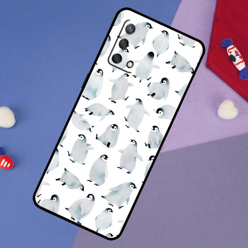 Cute Kawaii Penguin Case For Oppo A5 Pro A6 A57 A17 A78 A54 A74 A94 A76 A16 A96 A18 A40 A60 A80 A38 A58 A98 A15