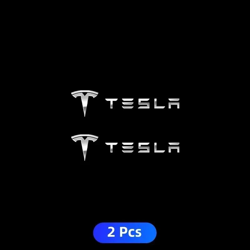 Автомобильная наклейка Tesla 10 шт. Автомобильная 3D-металлическая наклейка Наклейка на руль интерьера Для Tesla Model 3 Model S Model Y Roadster SpaceX A
