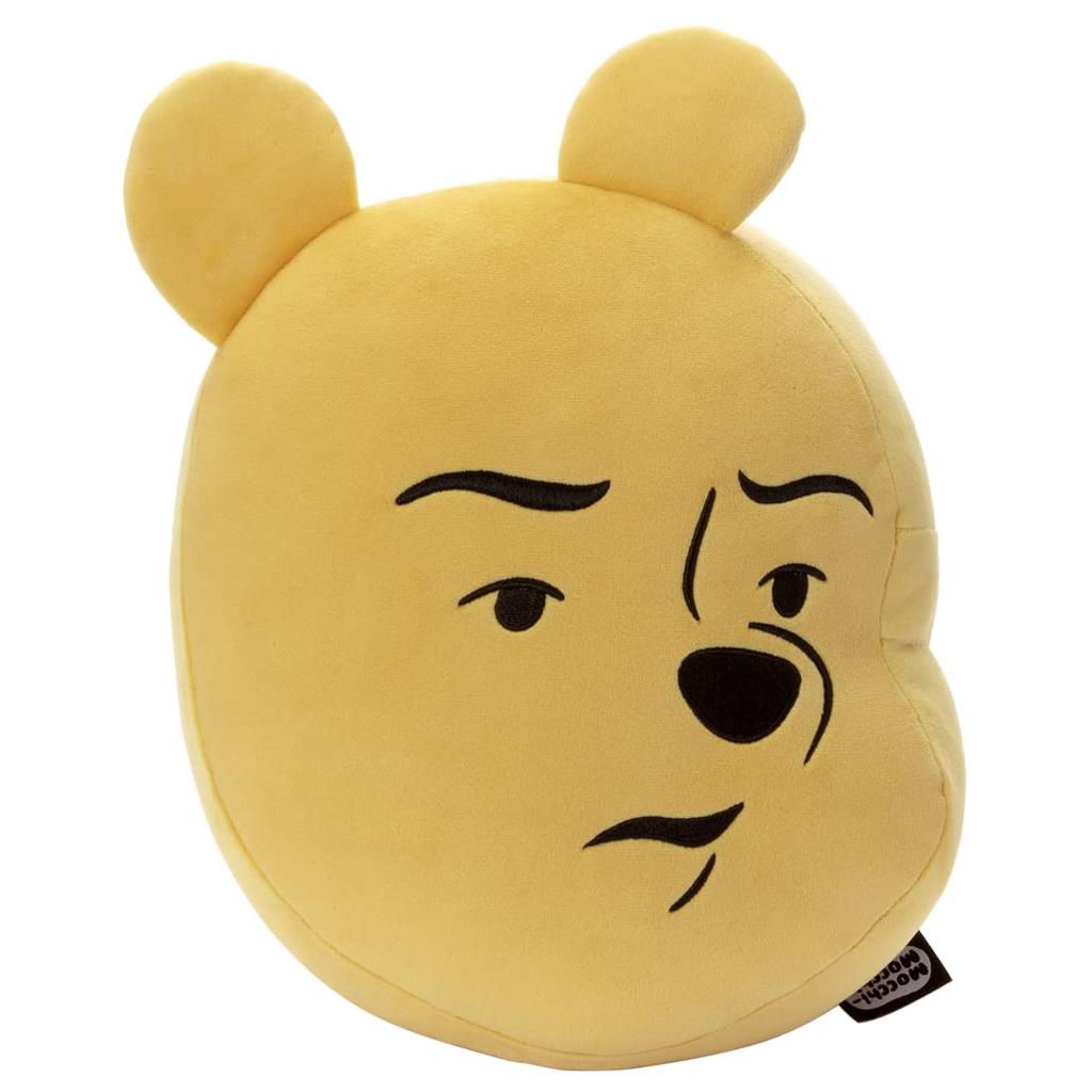 Disney Mocchi-Mocchi-Style Face Cushion, Funny Face, Winnie the Pooh A Plush Toy, Approximately 33cm Tall