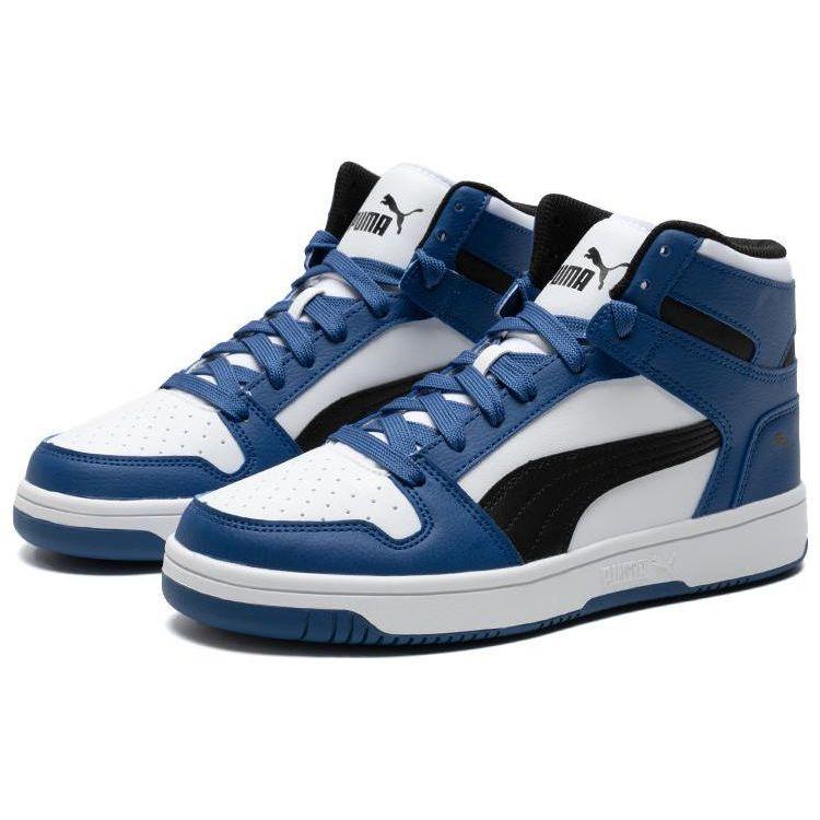 Puma Rebound Layup Unisex White Blue Black Sneakers 369573-36