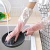 Household Long Sleeve Rubber Gloves Dishwashing Gloves Kitchen Oven Pet Cleaning Gloves Home and Kitchen Accessories