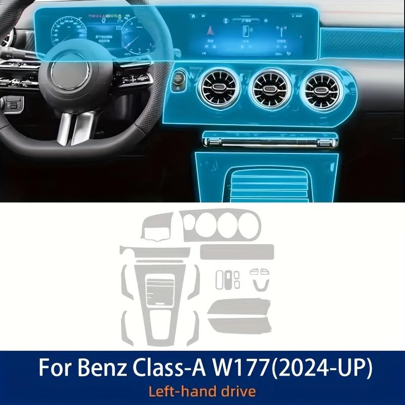 For Mercedes-Benz A-Class W177 2024 TPU Protection Film Full Set Scratch-Resistant Center Console Screen Interior Accessories
