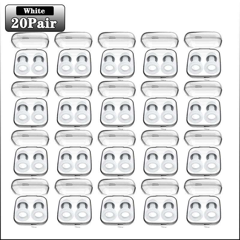 20 пар звуконепроницаемых силиконовых берушей для сна, противошумных, для сна, специальных, противошумных, обучающих, берушей для ушей с шумоподавлением