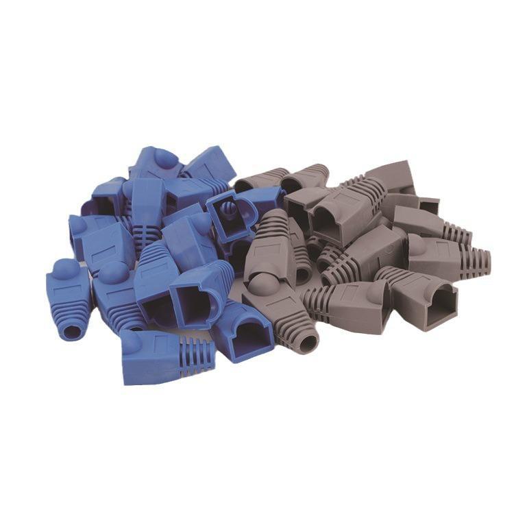 Упаковка из 1000 штук оболочек сетевых кабелей RJ45 и защитных кристаллов (6/7мм)