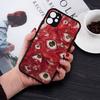 Spooky Scary Red Eye Pattern Phone Case For IPhone 18 14 11 12 13 Mini Pro Max 8 7 Plus X XR XS MAX Translucent Matte Cover