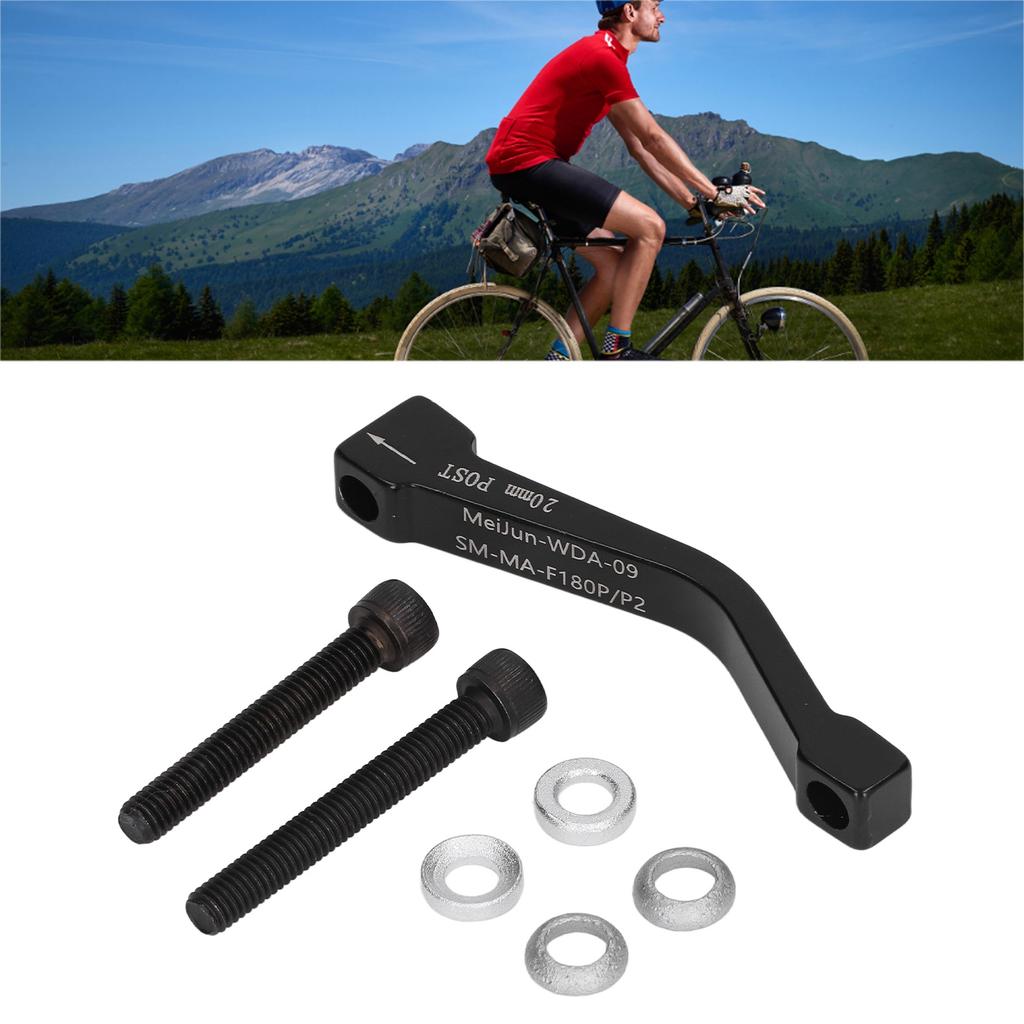 Bike Disc Brake Adapter Aluminium Alloy Front Fork Frame Mount 180mm for Replacement