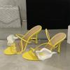 Fashion Sexy PVC Transparent Flower Narrow Band Women Sandals Street Style Open Toe Thin High Heels Party Prom Shoes