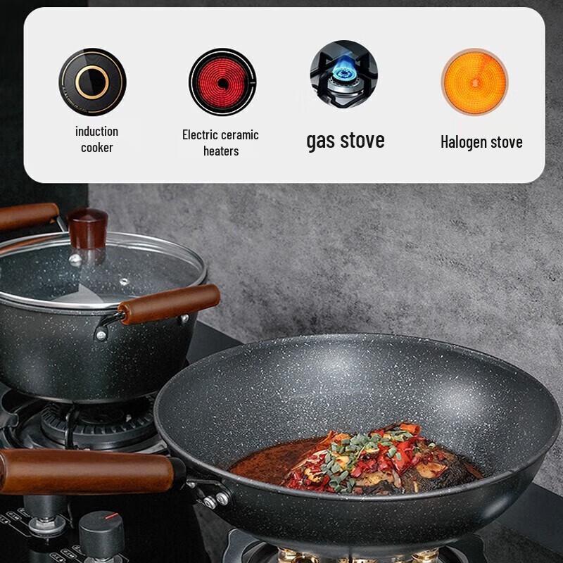 Royalstar Wok, Frying Pan & Soup Pot Set