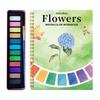 Watercolor Workbook Step-by-Step Painting Guide Watercolor Paint Set Nature-inspired Coloring Water Coloring Book