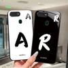 Чехол для телефона Oppo A5S AX5S A12 Чехлы Уникальный Буквенный Защитный Черный Чехол Для OPPO A 5S X5S A 12 Закаленное Стекло Мягкий ТПУ Корпус