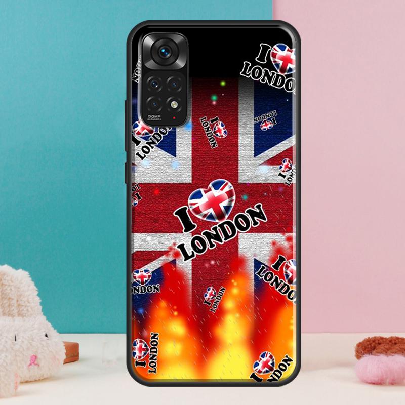 Лондонский Автобус Англия Биг Бен Чехол Для Xiaomi Redmi Note 14 13 Pro 12 11 9 10 9S 10S 11S 12S Redmi 14C 13C 10C 12C Обложка