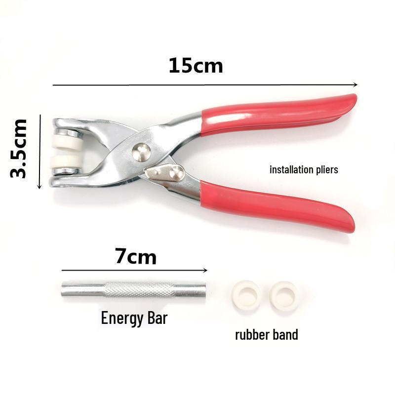 Five-Prong Metal Snap Set: No-Sew Solid Color Button Fasteners