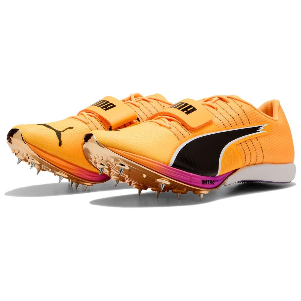 Puma EvoSPEED Nitro Прыжки в длину Sun Stream Чистый пурпурный Унисекс Шиповки Желтый Черный 311982-01