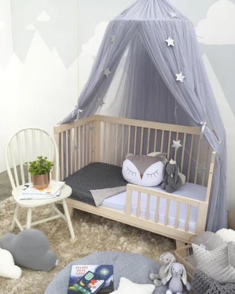 Mosquito Net Hanging Tent Star Decoration Baby Bed Crib Canopy Tulle Curtains for Bedroom Play House Tent for Children Kids Room