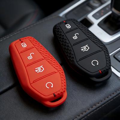 Силиконовый Чехол для Ключа Автомобиля для BYD Han Ev Tang Dm/Qin PLUS/Song Pro/MAX/Yuan Dolphin Пряжка Резиновый Чехол-Оболочка для Пульта Аксессуары
