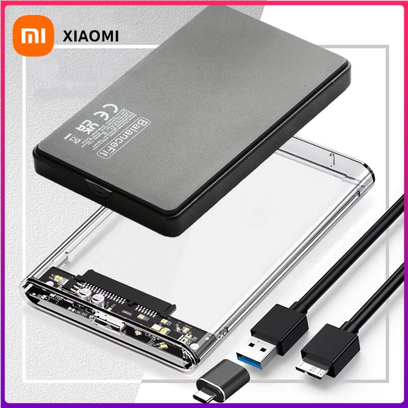 Xiaomi USB 3.0/Type C Корпус для HDD 2,5 дюйма SATA SSD Внешний корпус для жесткого диска со скоростью передачи 5 Гбит/с Прозрачный бокс для жесткого диска Без инструментов
