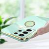 Чехол-держатель с кольцом и золотой рамкой для Samsung Galaxy A22 A32 A72 A82 M32 4G 5G S10 S20 FE S21 Plus Ультра защита объектива Мягкая задняя крышка из ТПУ
