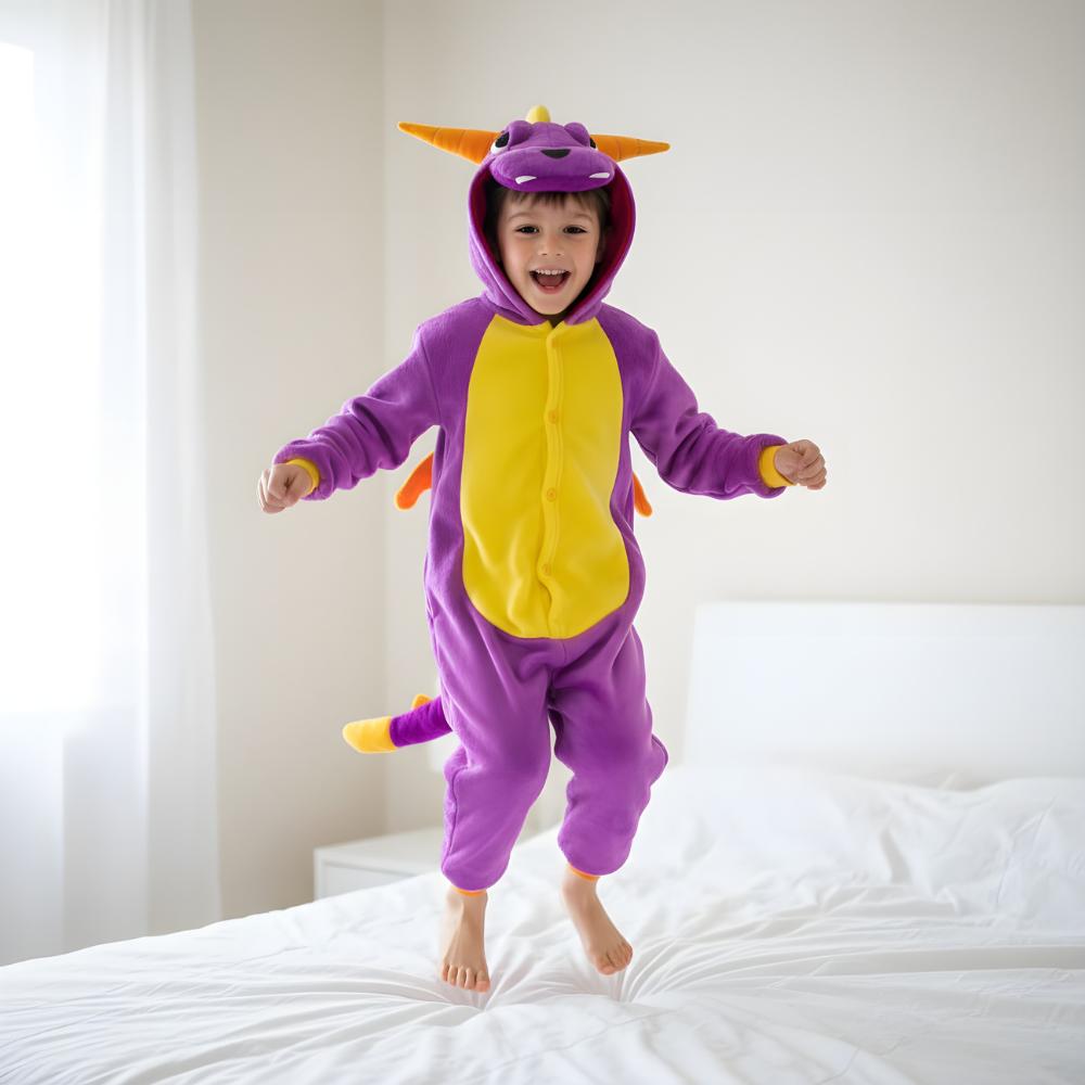 Piżama Onesie Kigurumi Kostium Przebranie Spyro Dzieci 105 - 115Cm