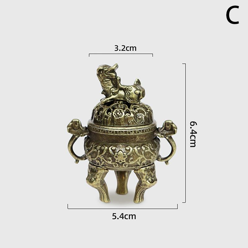 Мини-курильница в стиле дзен, сплав благовоний, мини-курильница Boshan, китайская старинная, для украшения дома, держатель для благовоний из сандалового дерева