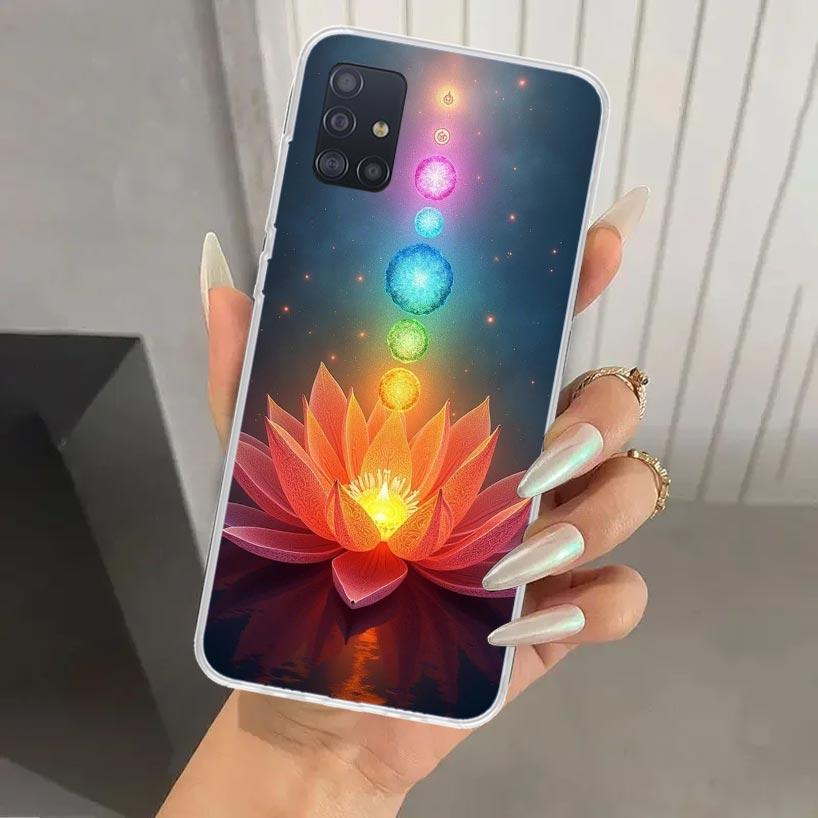 Yoga Chakra Spiritual Energy Universe Phone Case for Samsung Galaxy A52 A32 A22 A12 A02S A50S A30S A10S Note 20 Ultra 10 Plus S1