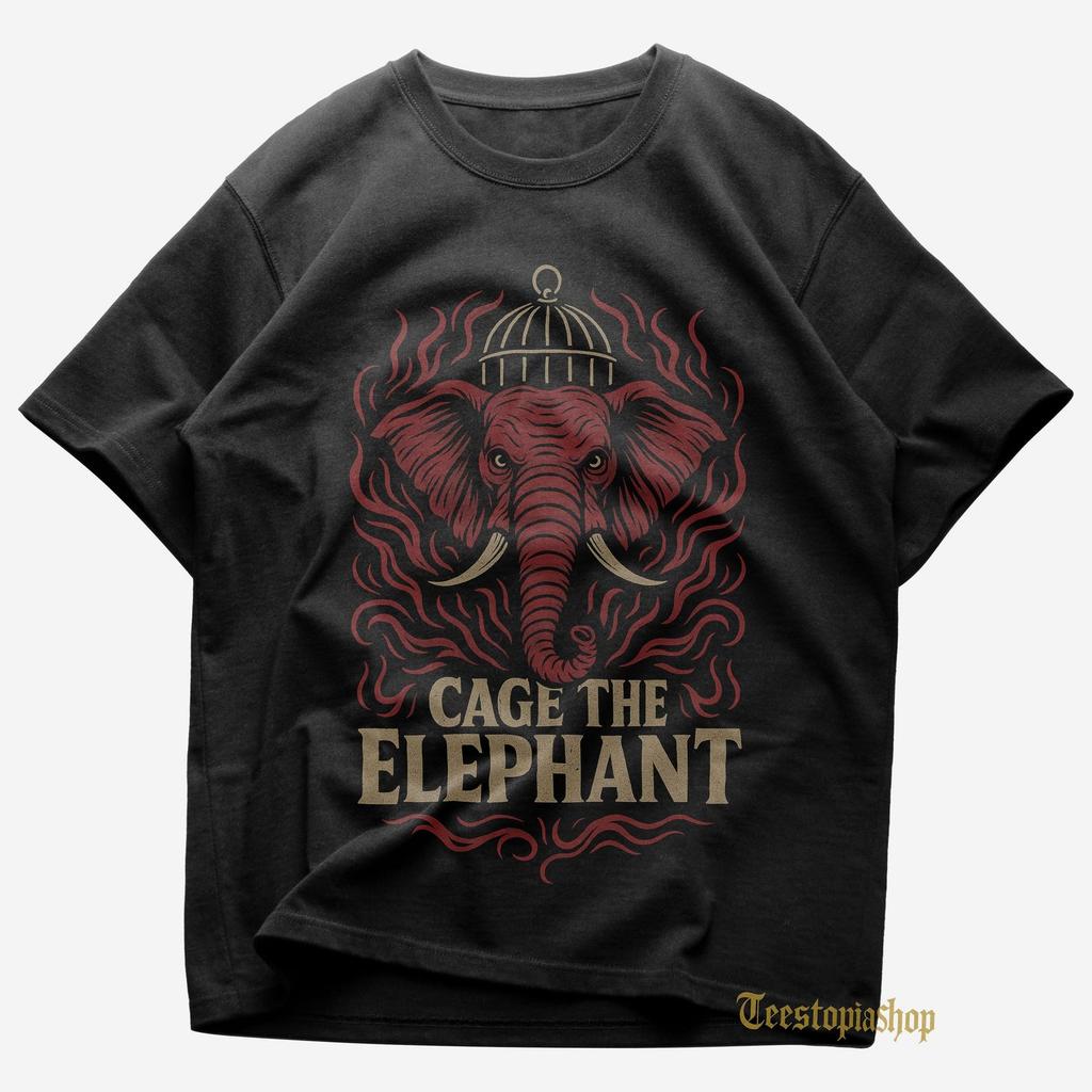 Футболка Cage The Elephant - Cigarette Daydreams - Trouble - Мерч Cage The Elephant - Унисекс Рок Футболка - Премиальная Музыкальная Одежда