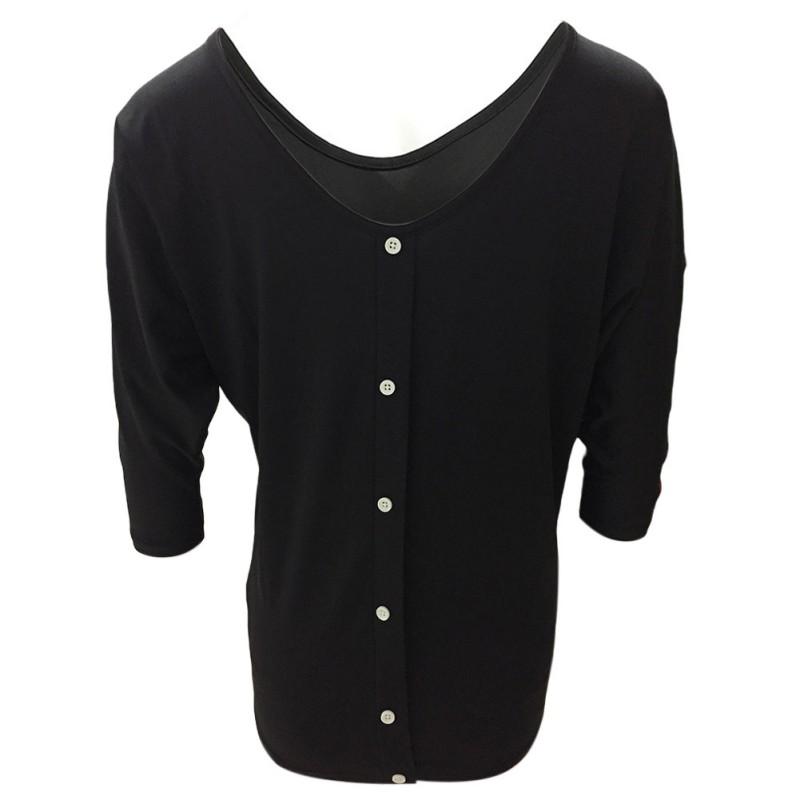 Женская футболка с v-образным вырезом, рубашка с семиточечным рукавом «летучая мышь»